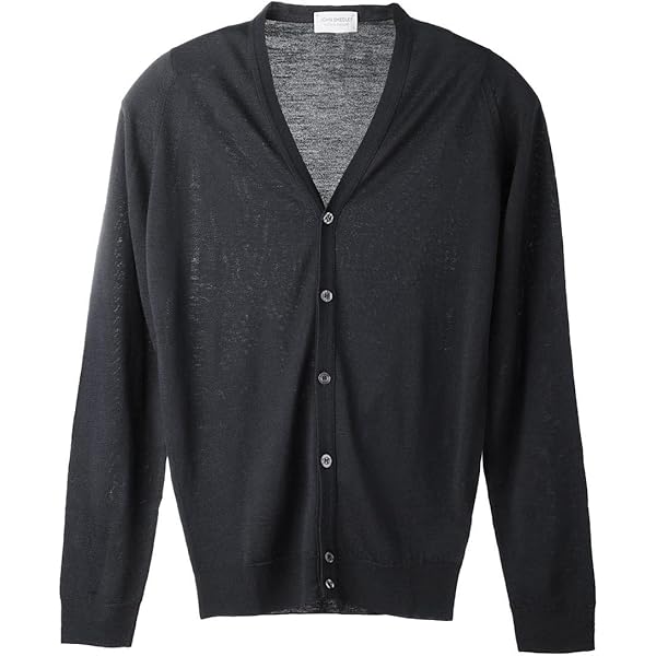【美品】JOHN SMEDLEY カーディガン ブラック PETWORTH 黒 ジョンスメドレー JOHN SMEDLEY PETWORTH カーディガン メンズ